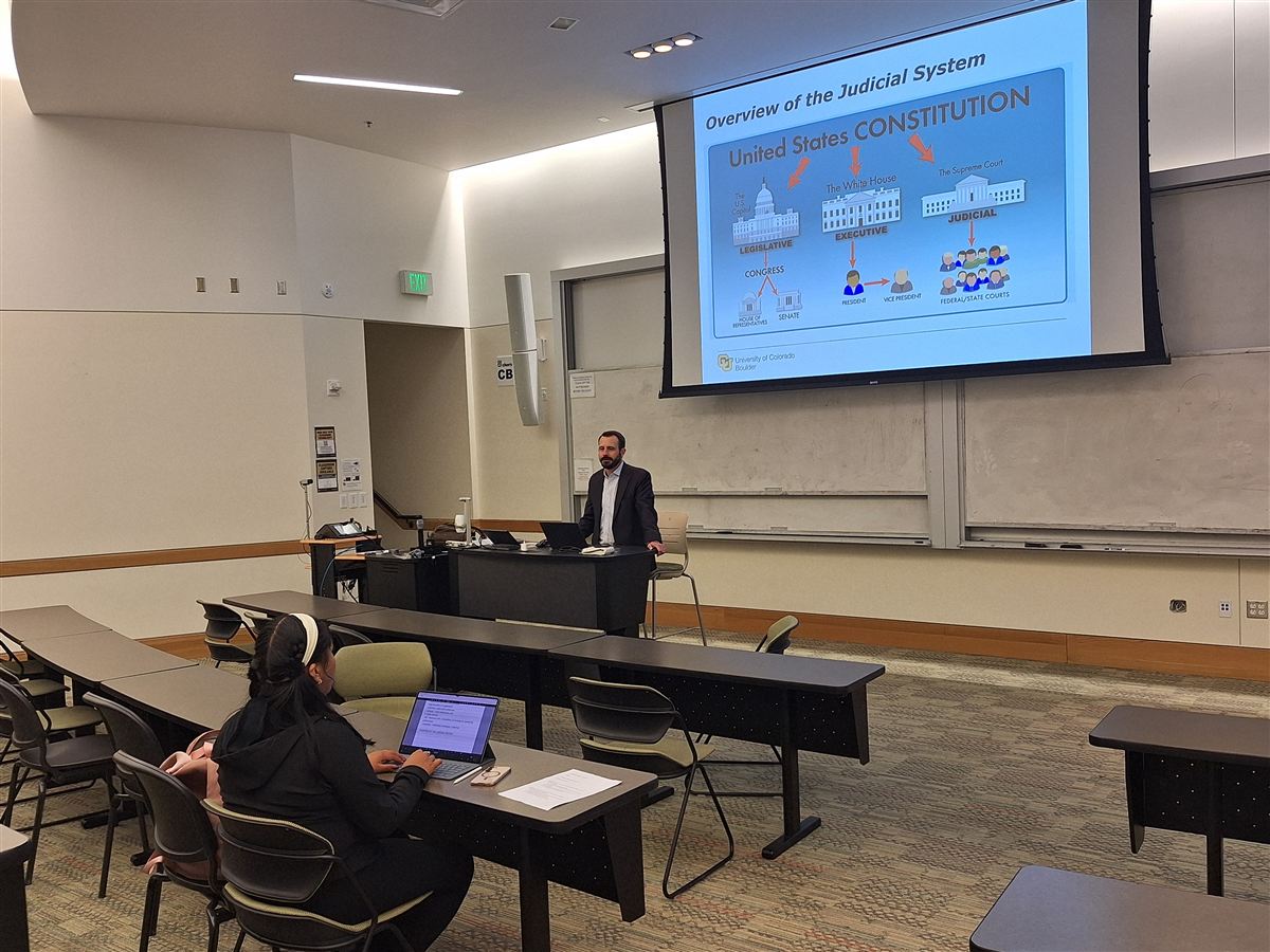 Class session at CU Boulder