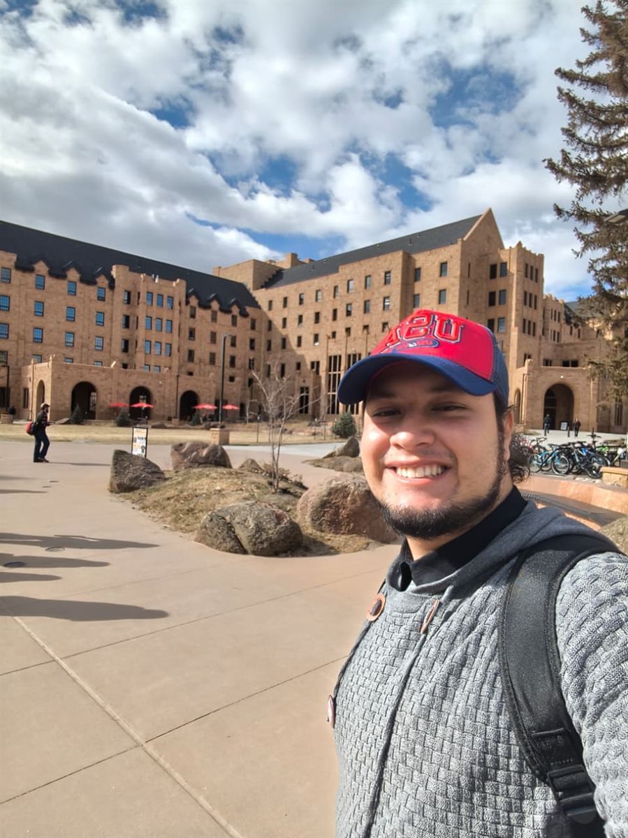 Participant at University of Wyoming campus