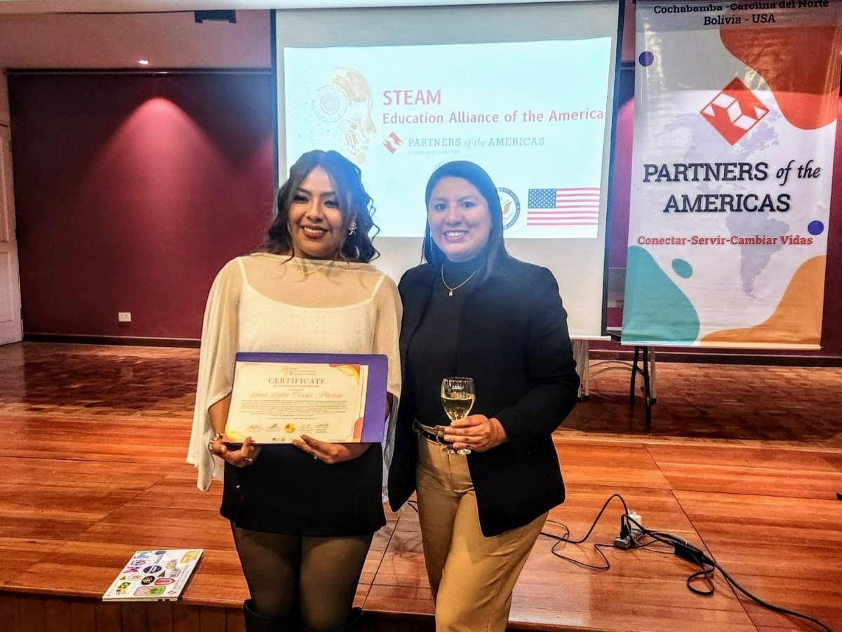 Participant at graduation ceremony, Partners of the Americas, Bolivia